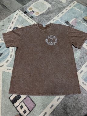 Gildan Brown 'Best Dad' Graphic Short Sleeve Tee